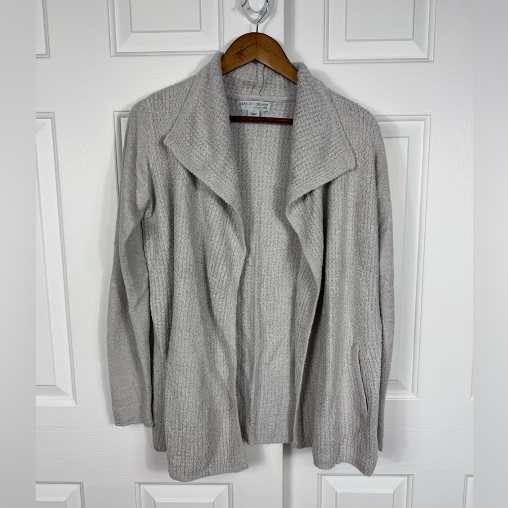 Barefoot Dreams Cozychic Lite Coastal Cardi Open Front Cardigan‎ Sweater size S